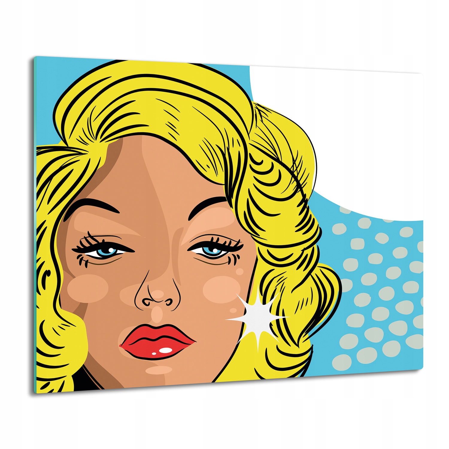 splashback deska ze skla Žena pop art 60x52