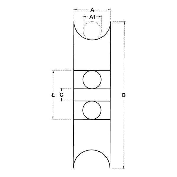Koło linowe kółko rolka na linę linkę 6 mm fi 120 mm oś 20 mm łożysko seger Marka BS Stamet