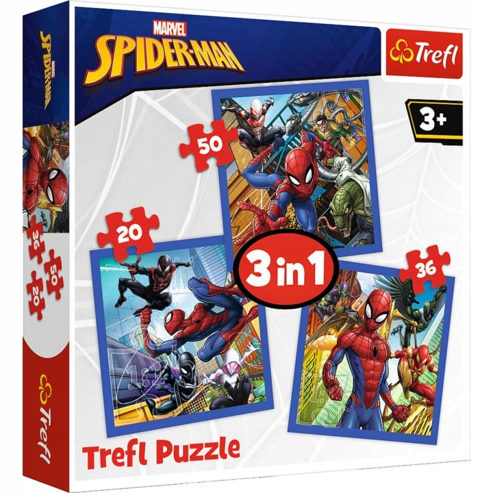 

Trefl Puzzle 3W1 Pajęcza Siła Spiderman