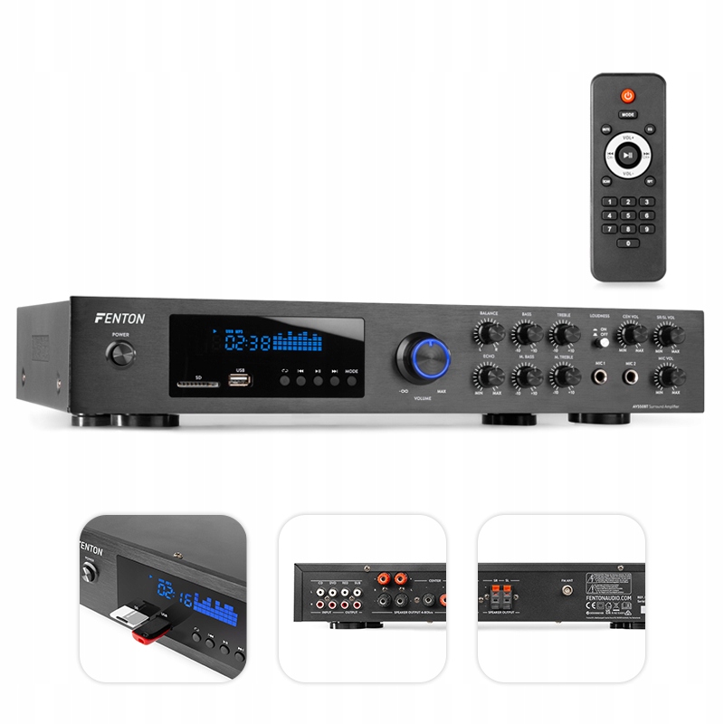 

Wzmacniacz Surround 5.1 Bluetooth Fm Usb 320W