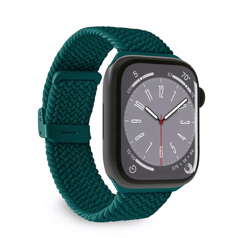 Pasek nylonowy Puro Loop do Apple Watch 42 44 45 49 mm ciemnozielony Puro