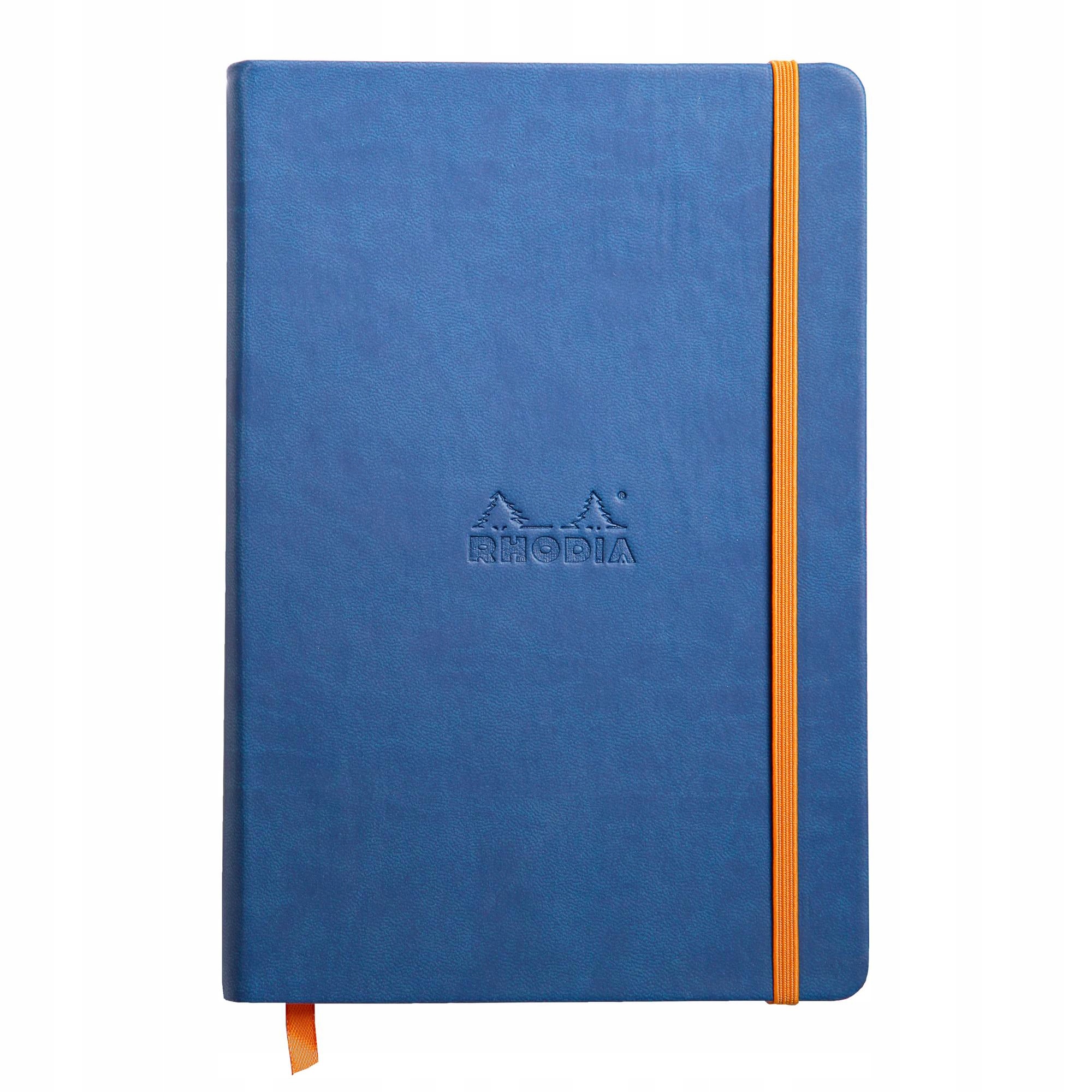 Notatnik Rhodia A5, twarda oprawa, linie, szafirowy