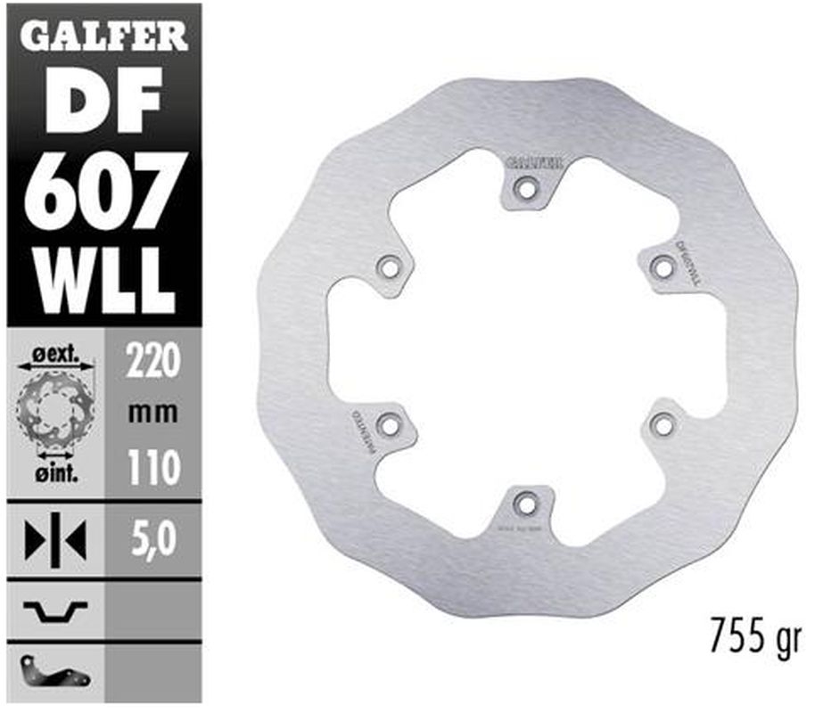 Galfer Brzdový Kotúč Zadný Beta Rr 250/300/350 '12-, Rr 390/400/430/450/45