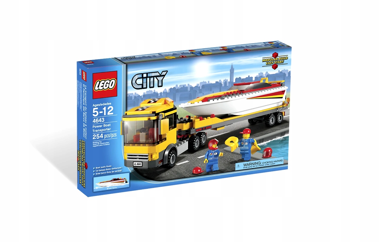 Lego City 4643 Transporter motorówek