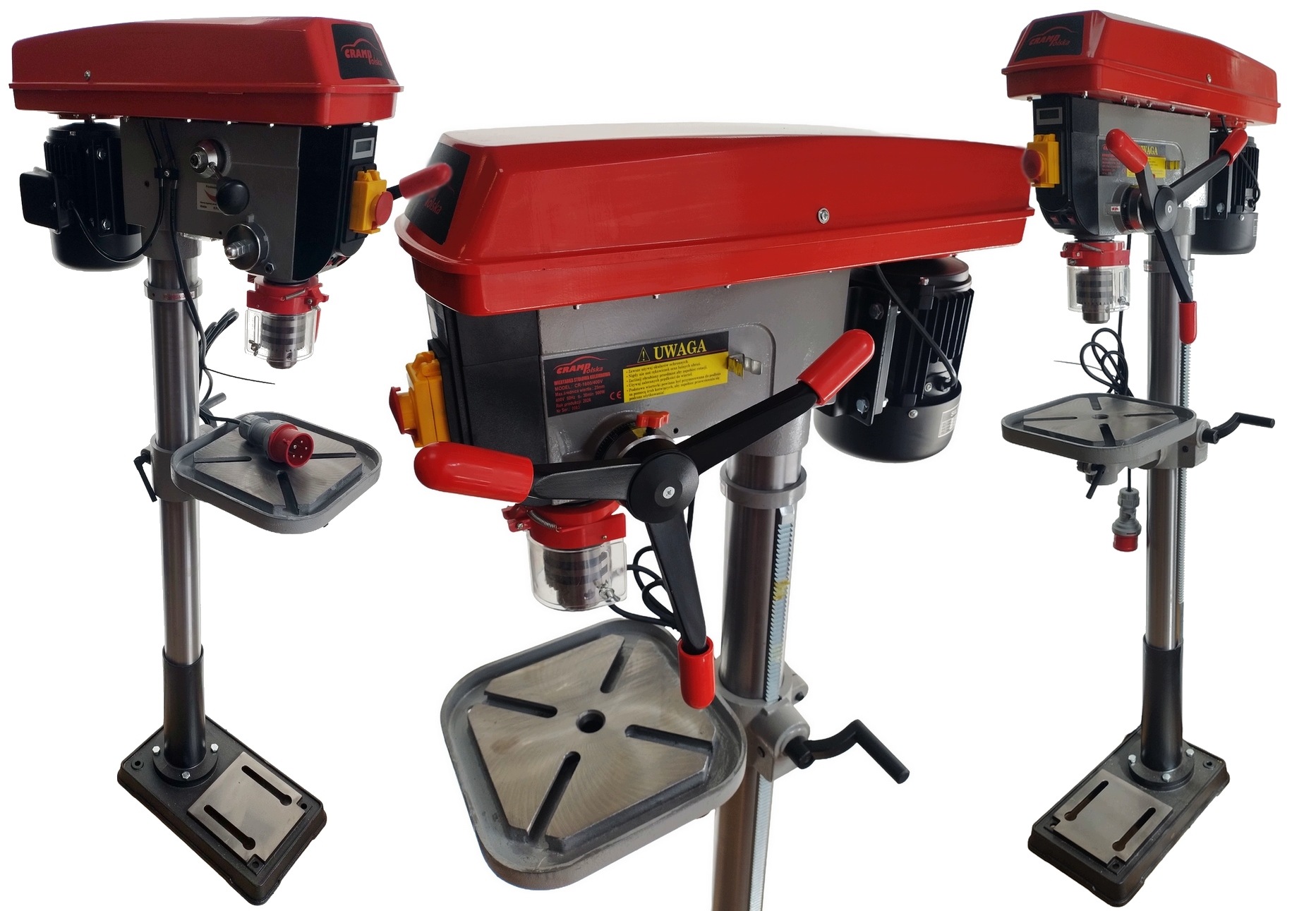 Cramp CR-1600/400 wiertarka stołowa kolumnowa z regulacją 400V +laser +led