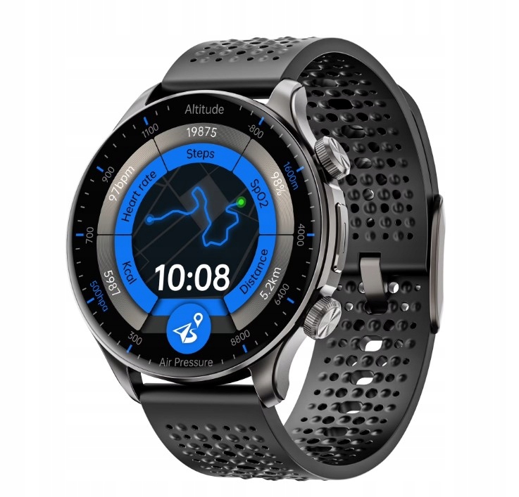 Inteligentné hodinky Kingwear Kw Amoled Black Vodotesné čierne