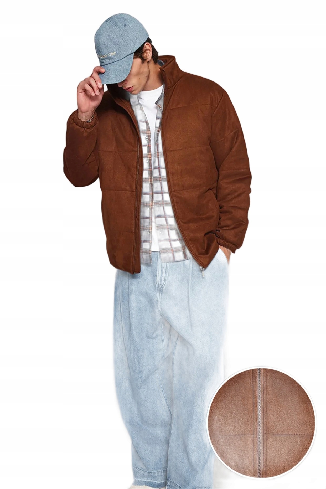 Trendyol Pánská Jednořadá Bunda S Prošíváním Hnědá XL 5DA