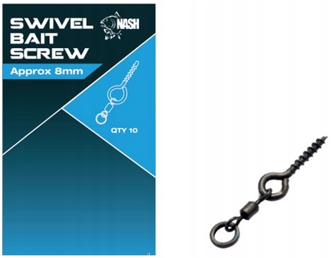 

Wkręt Nash Z Krętlikim Bait Screw 8mm