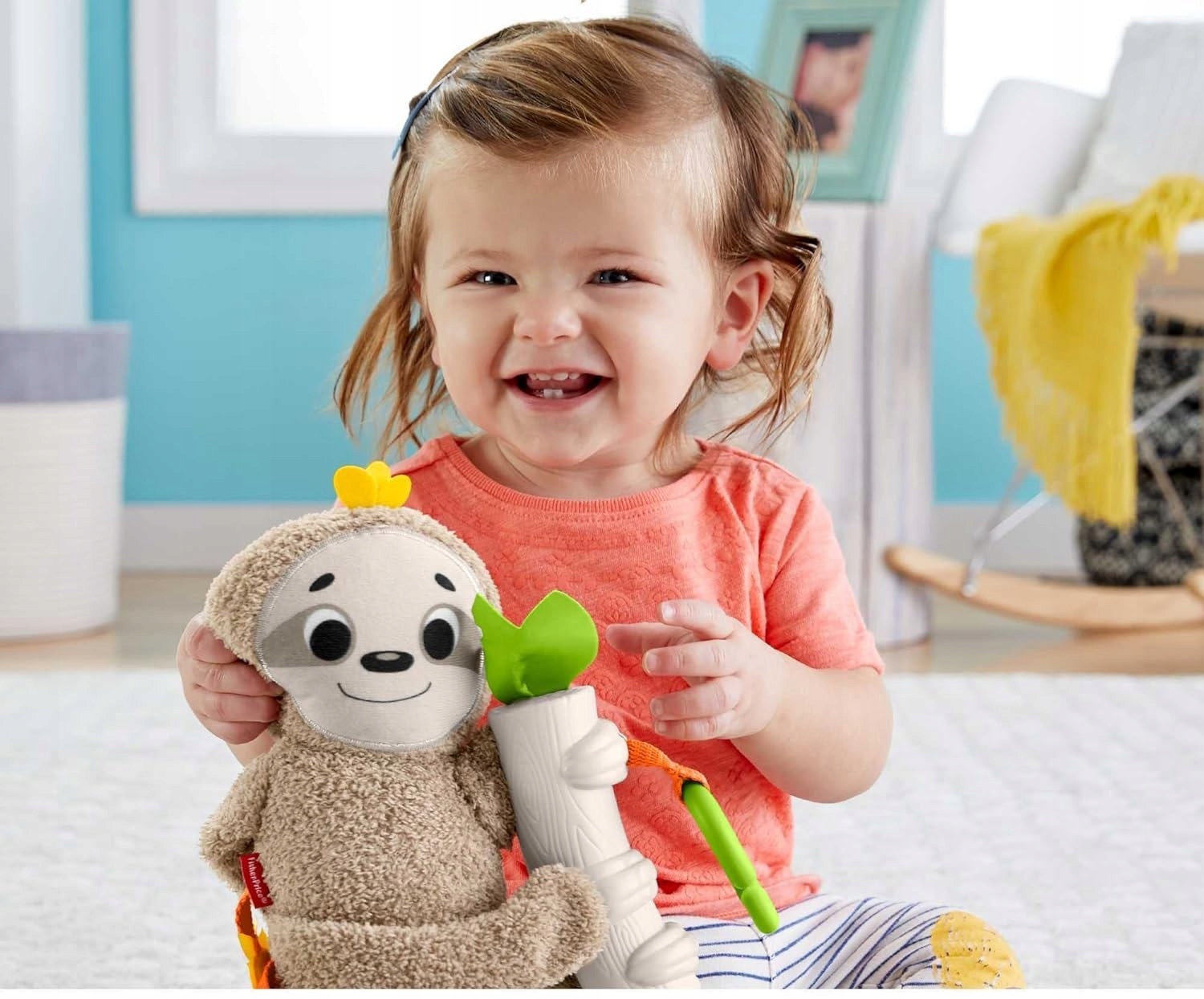 FISHER PRICE ZAWIESZKA SENSORYCZNA Leniwiec zabawka dla maluszka +0m Marka Fisher-Price