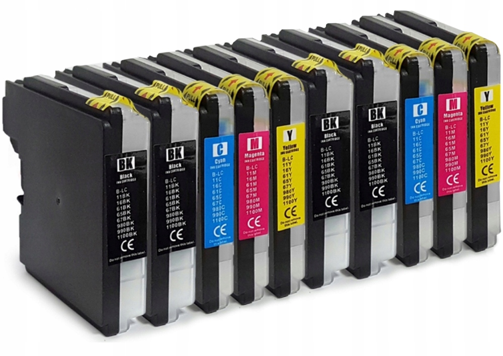 

10x Tusze Do LC1100 LC980 DCP-145C 165C 375CW 195C