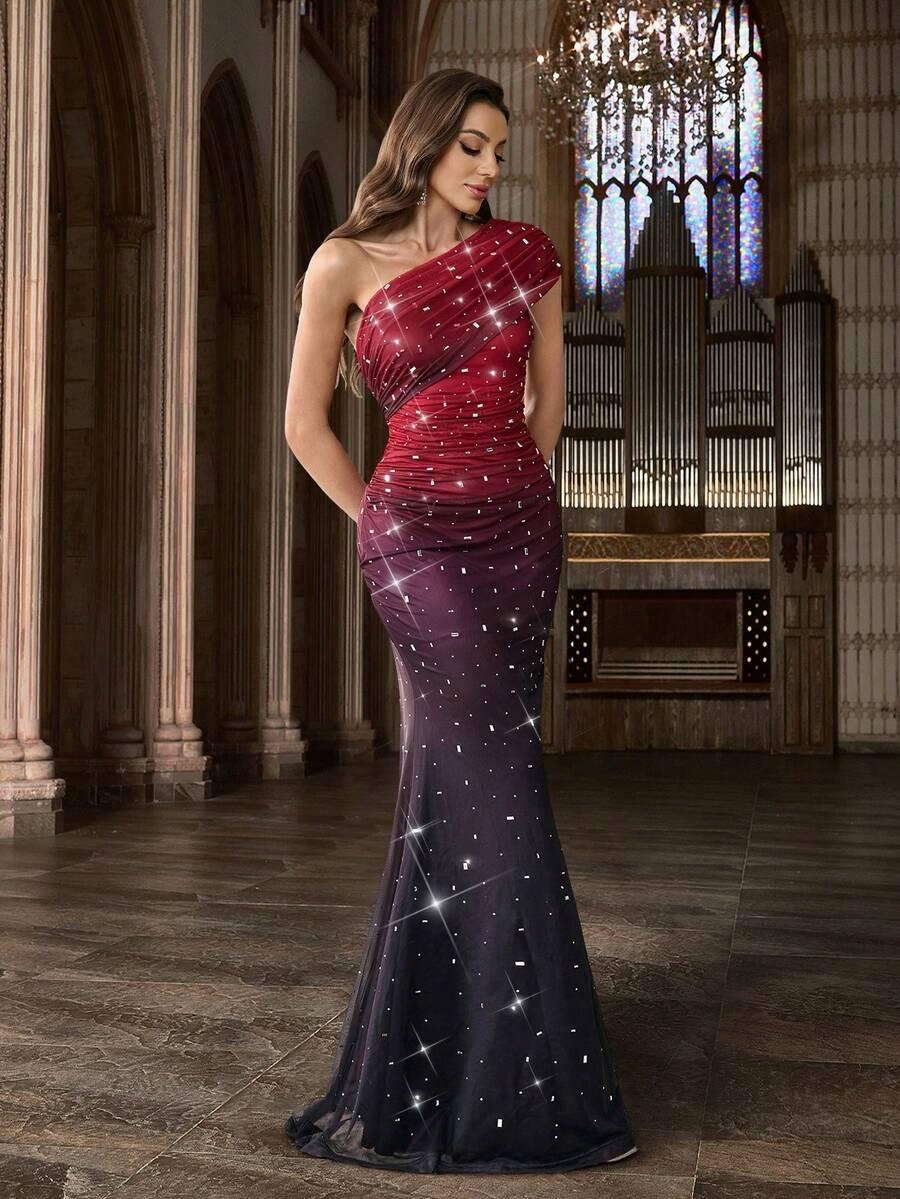 Shein maxi šaty ombre S06 yiu S