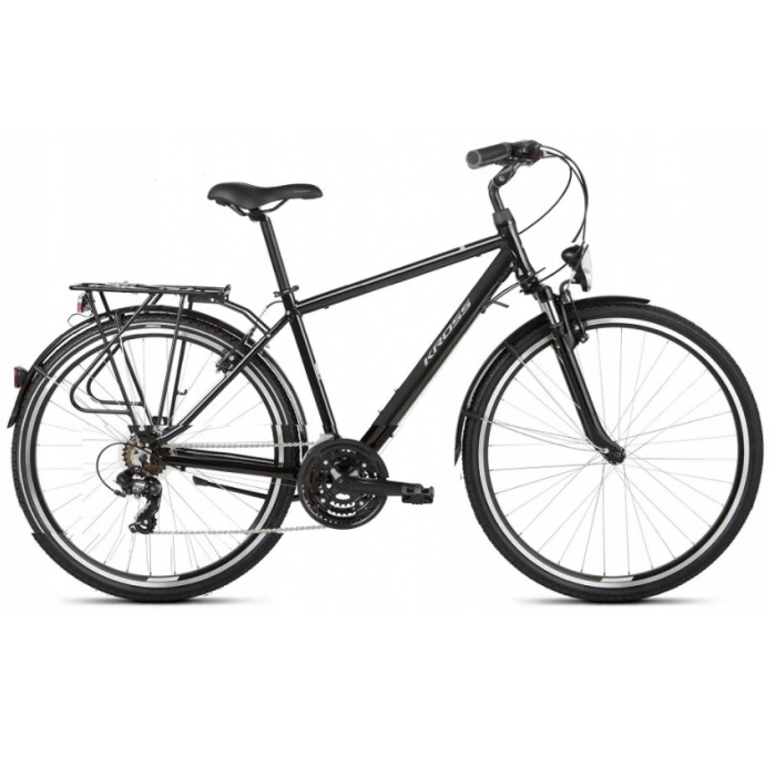 Rower Trekkingowy Kross Trans 1.0 Turystyczny 28 Cali Męski Rama 17 Czarny