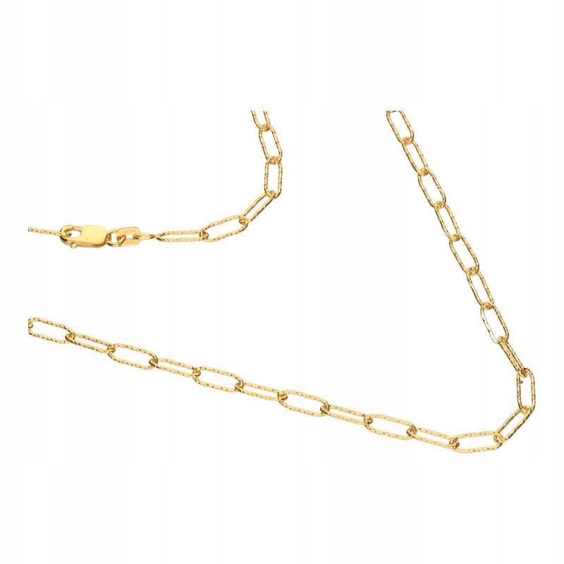 Pánský zlatý ankr 585, diamantové oválné články 4,22 g, ideální jako dárek