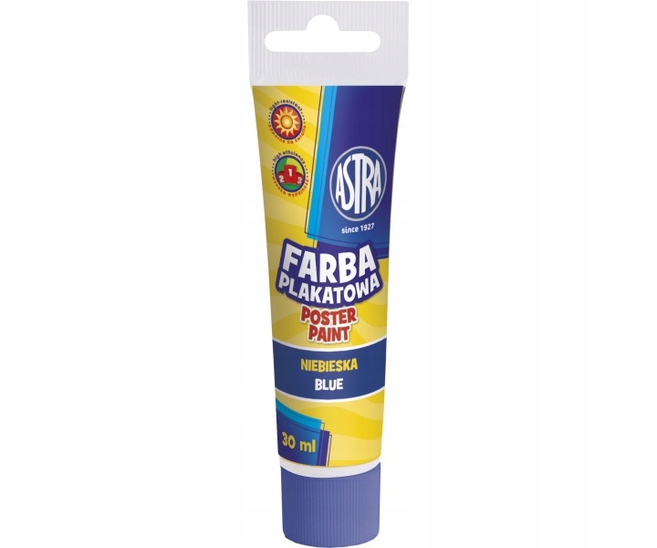 

Farba plakatowa Astra tuba 30 ml Niebieski