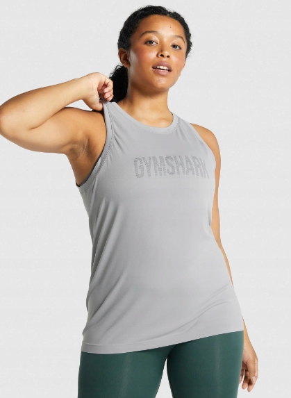 Gymshark Koszulka Szara Bez Rękawów Sportowa M 1A4F3_B*