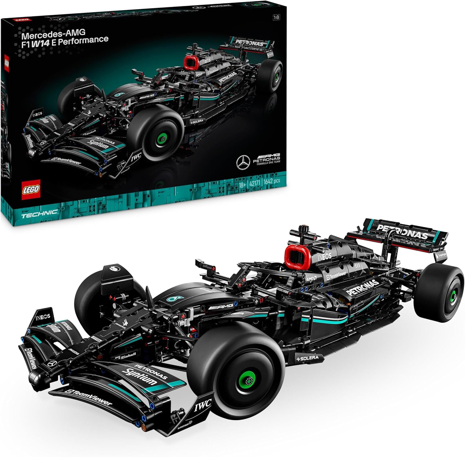 Lego Technic Mercedes-AMG F1 W14 E Performance, Model závodního vozu k sestavení
