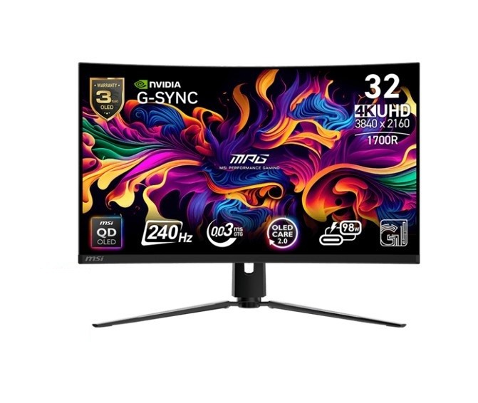 Msi Monitor Mpg 321CURX QD-OLED/31.5 palce/LED/UHD/Curv/240/Black