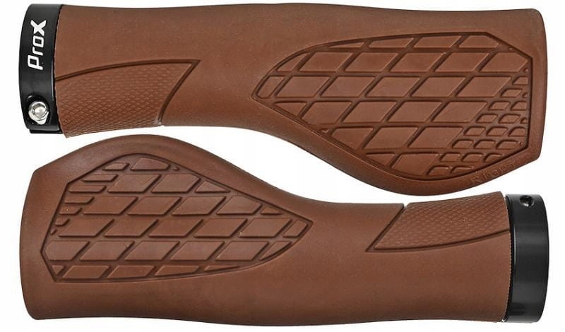 Prox Chwyty kierownicy GP-35 130mm skręcane brązowe