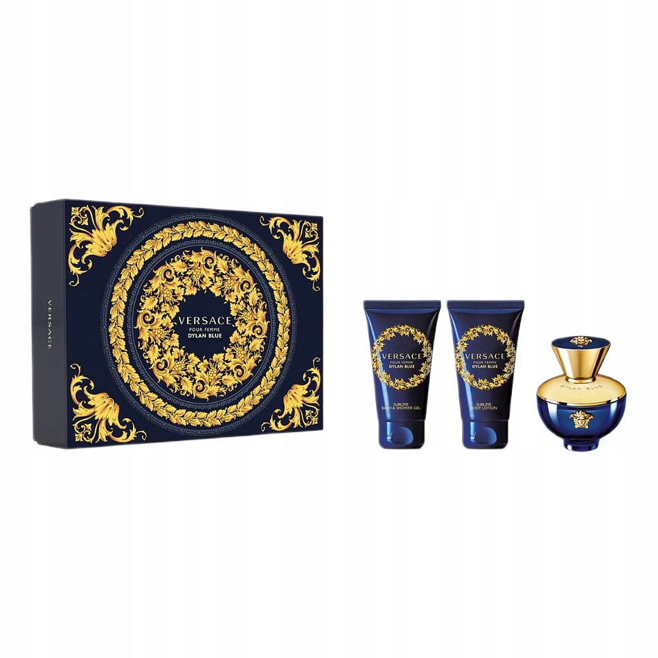 Versace Dylan Blue Edp 50 ml Sprchový Gel 50 ml Tělový Balzám 50 ml