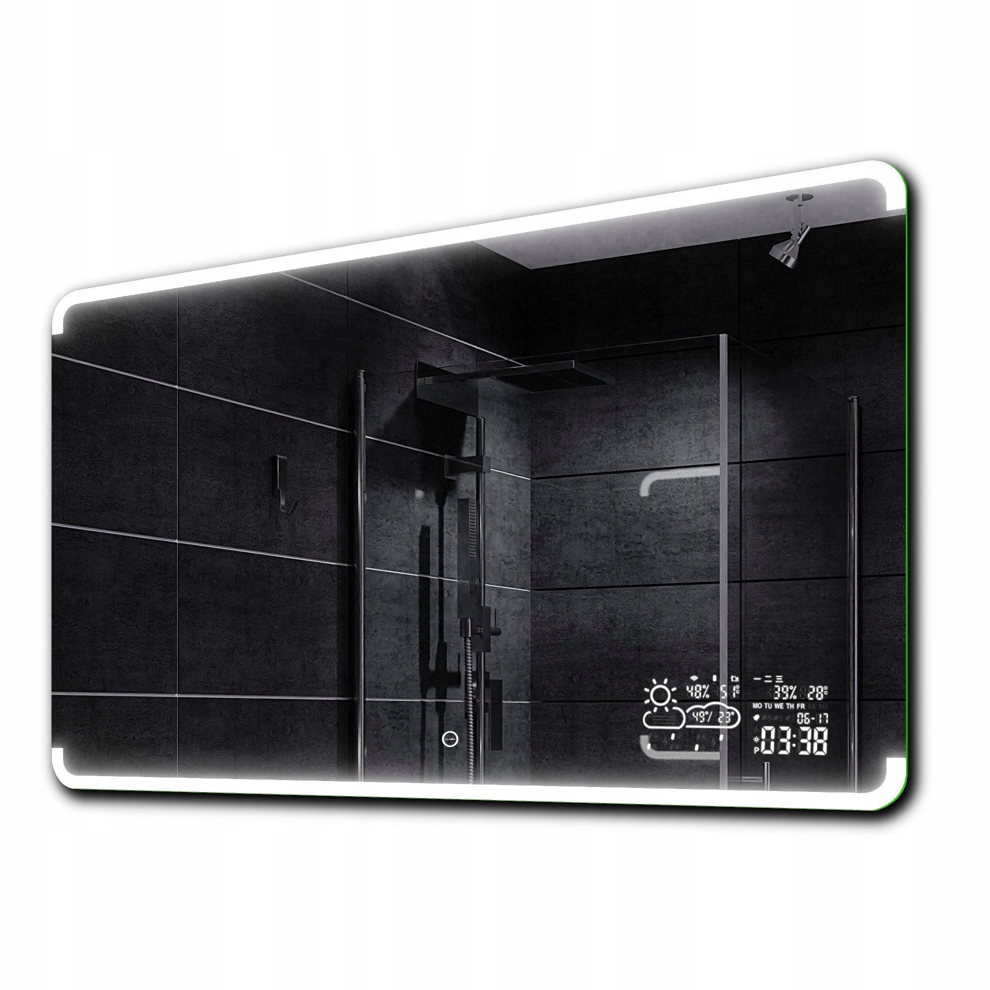 

Lustro łazienkowe Led +pogoda dotyk 140x60 Assen