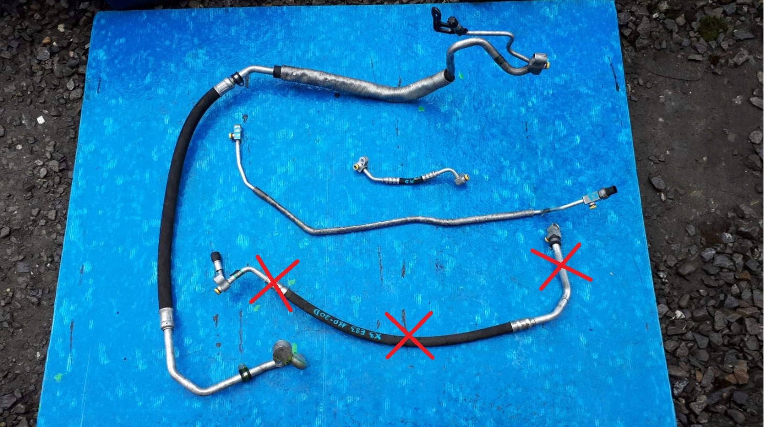 hadice klimatizaci BMW X3 E83 LIFT 2006-2010