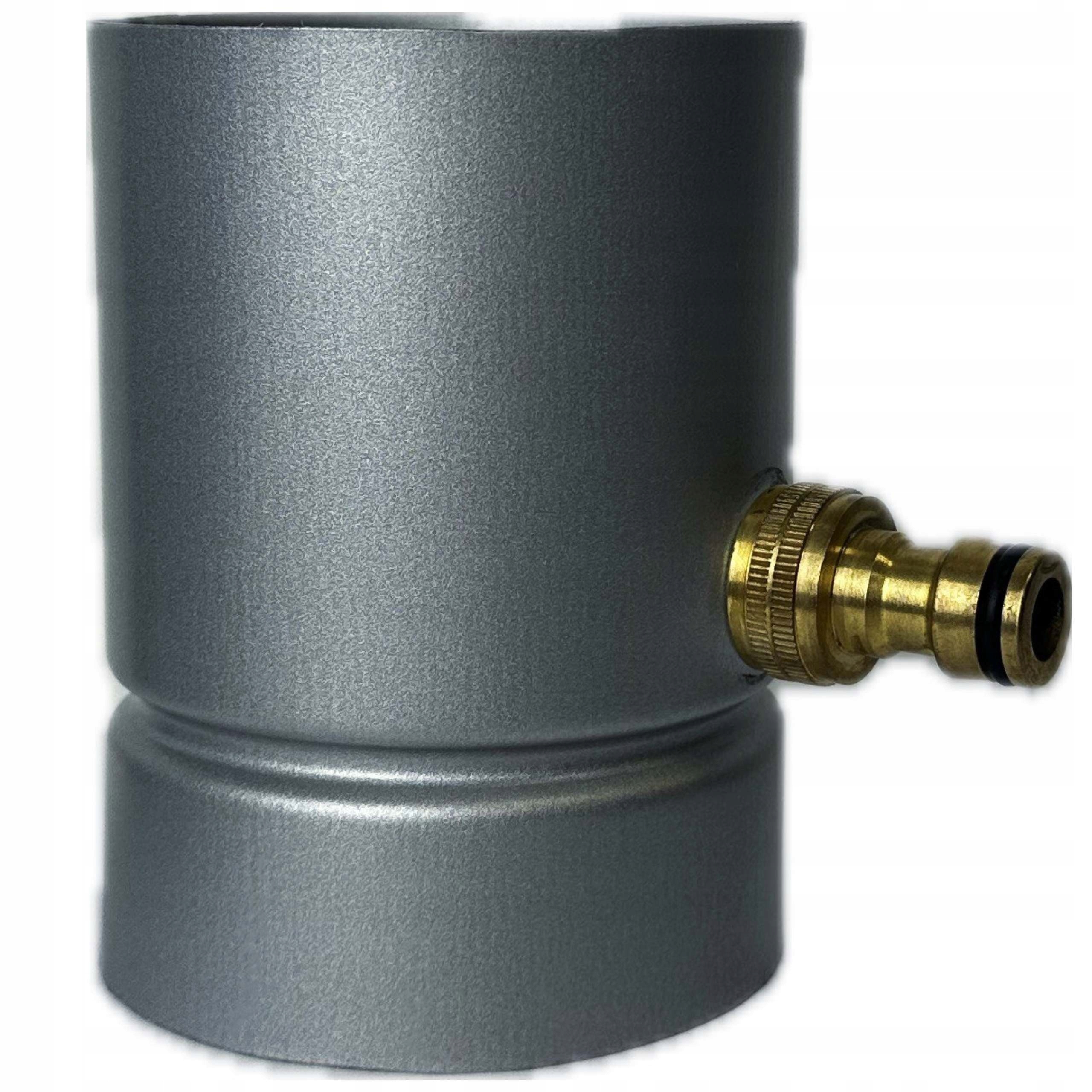 Lapač dešťové vody s hadicovým připojením pro trubky 90 mm Galeco Ocel tmavě stříbrný