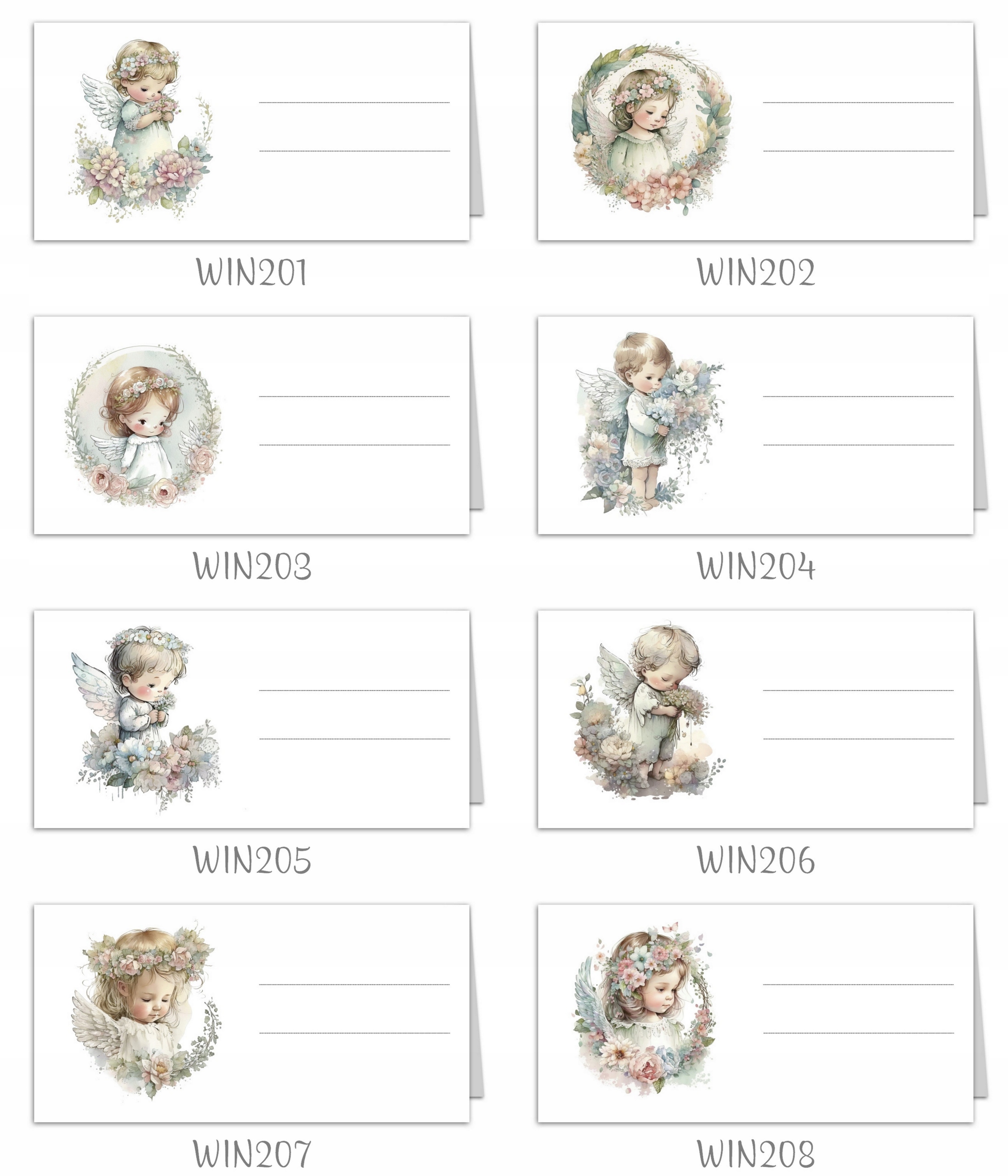 Winietki na stół roczek urodziny chrzest 10 szt Wysokość produktu 9.6 cm