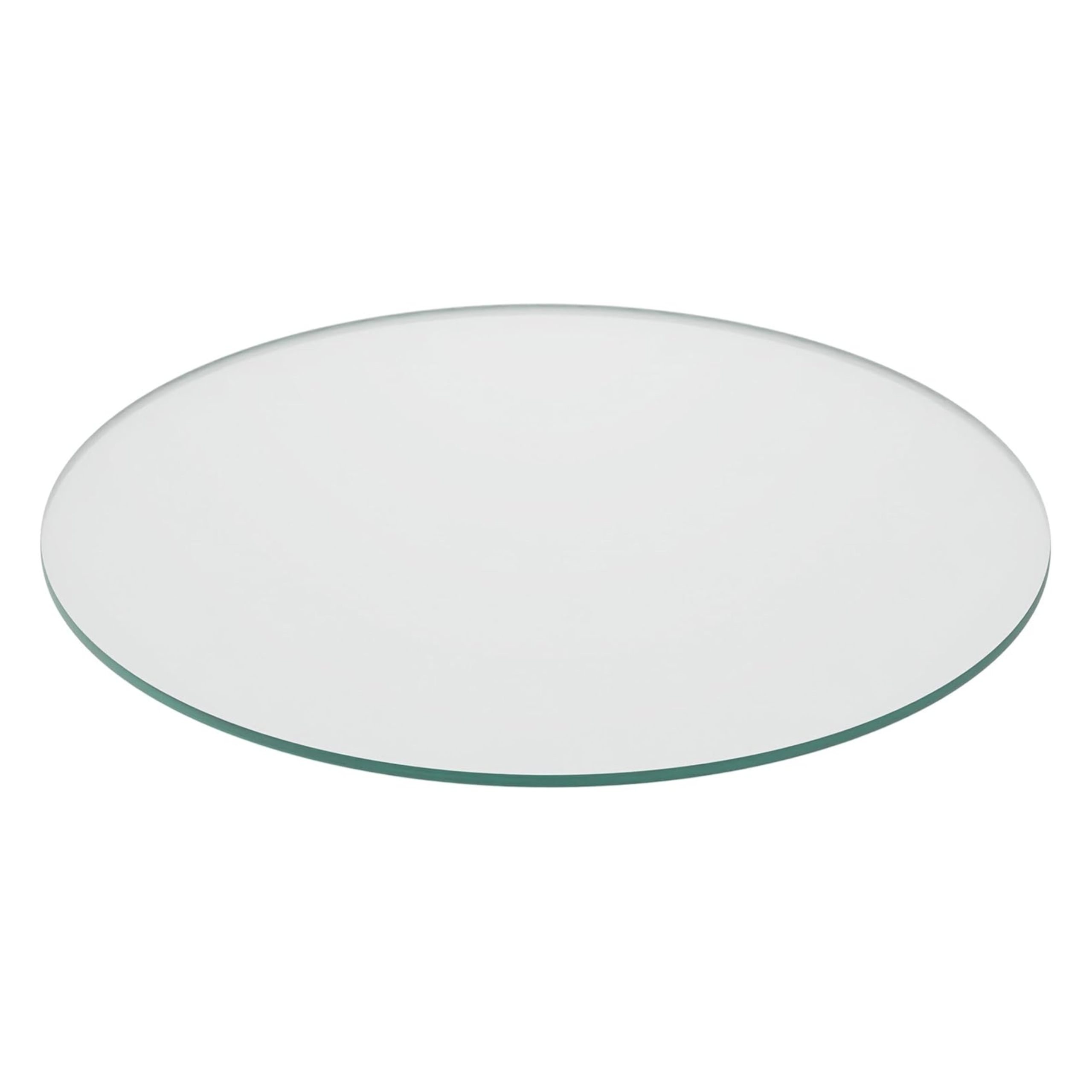 Skleněná deska kulatý 50 cm 8 mm Esg průhledný na stůl krb