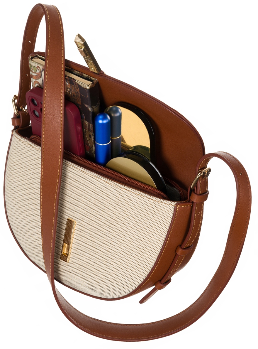 Módní béžovo-hnědá kabelka Peterson kabelka přes rameno dámská kožená přes rameno