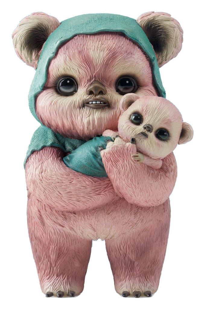 Figurka Ewoka projektu Mab Graves Růžová varianta 18 cm Star Wars