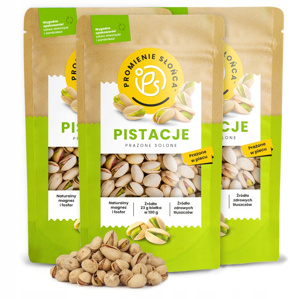 Pistacje Prażone Solone 3 kg Zestaw 3 x 1 kg