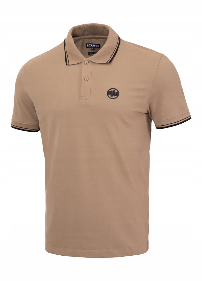 Tričko Pánské Coyote Brown Polo West Coast Regular 250 Pit Bull L