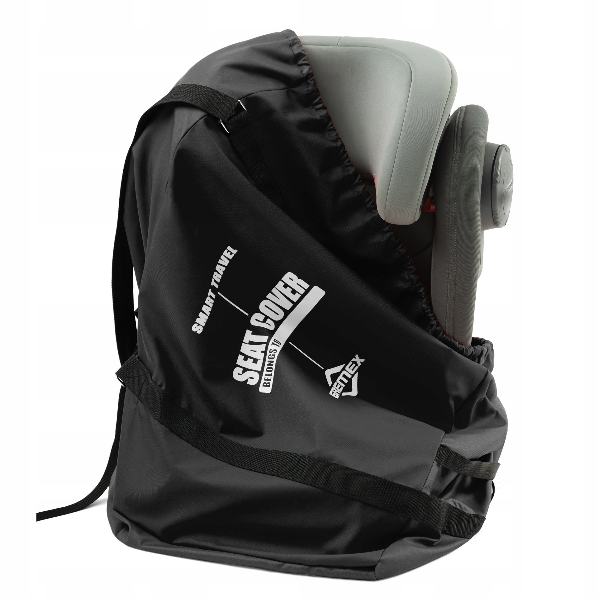 Pokrowiec Transportowy Worek Ochronny Torba Na Fotelik Do Samolotu Czarny