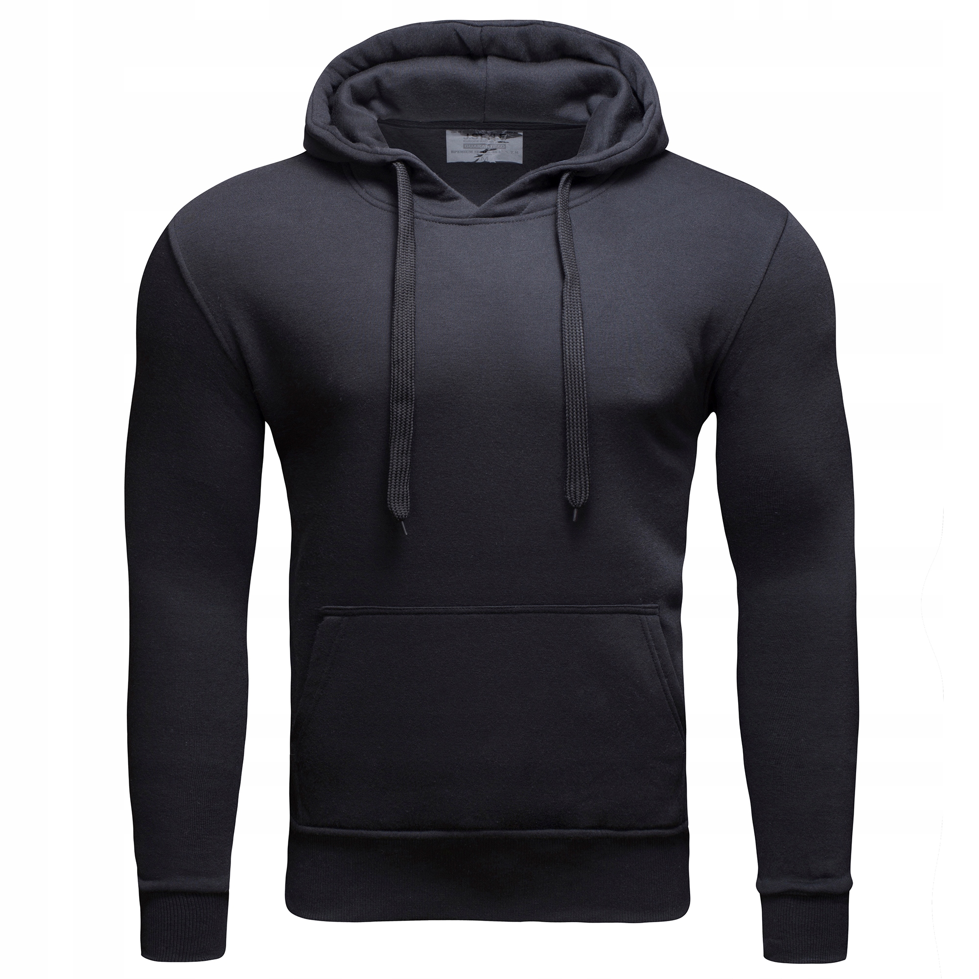 

BL09 cza roz. XL Gładka Bluza Męska Z Kapturem
