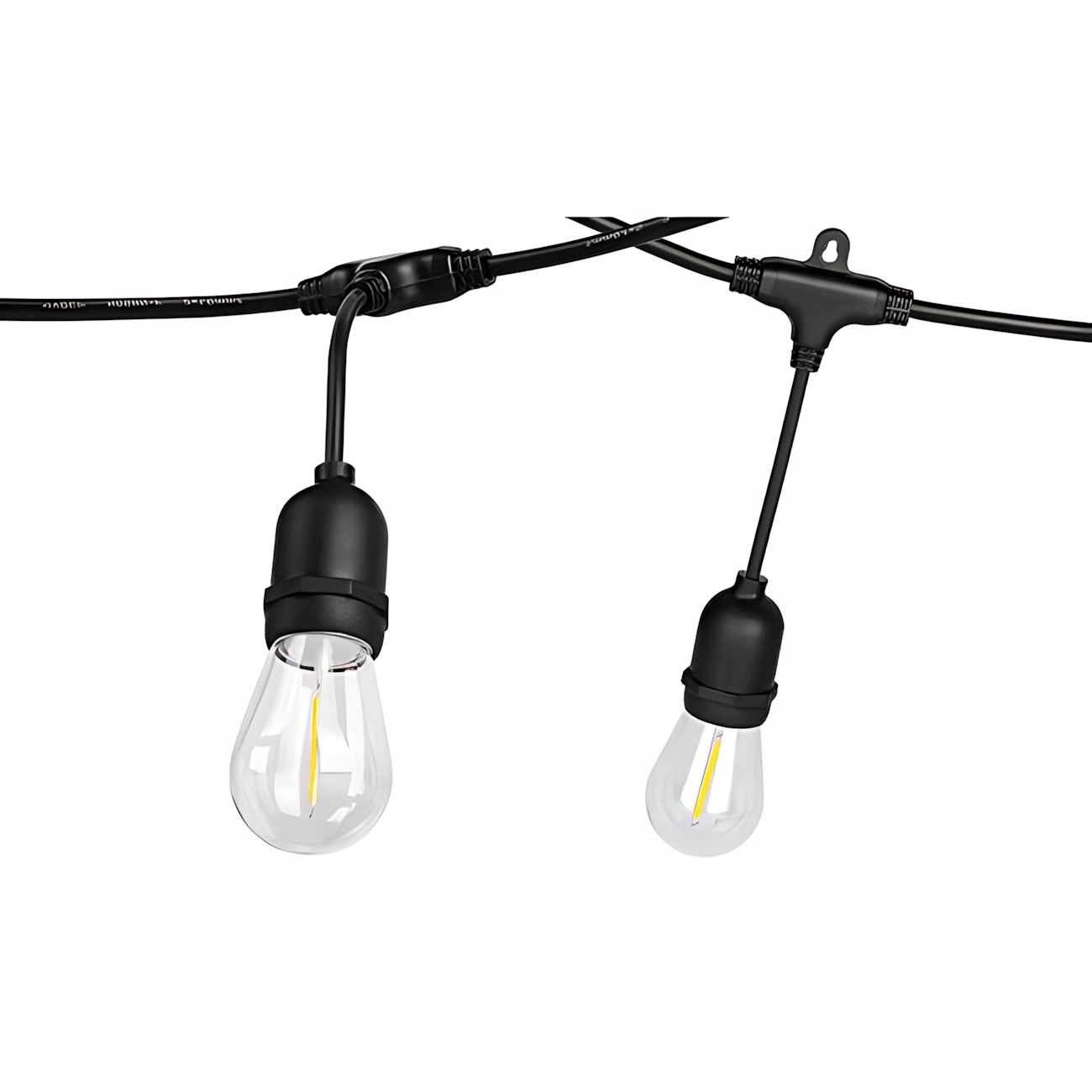 Led světelná zahradní girlanda 10 m 20x E27 2700K 230V IP44 Masterled