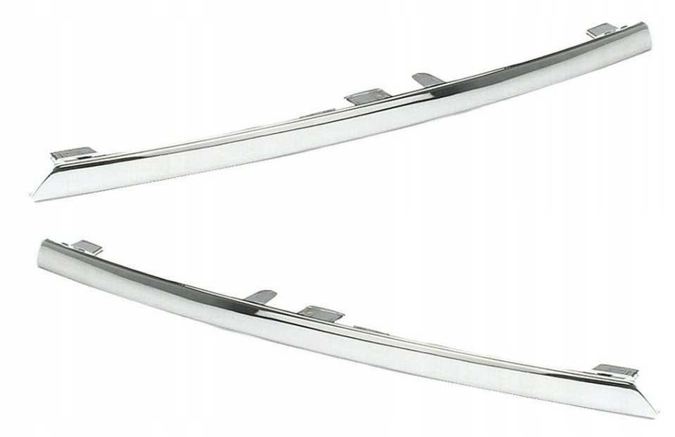 A11053 A11054 - AUDI Q7 4l молдинги хром бампер решітка комплект