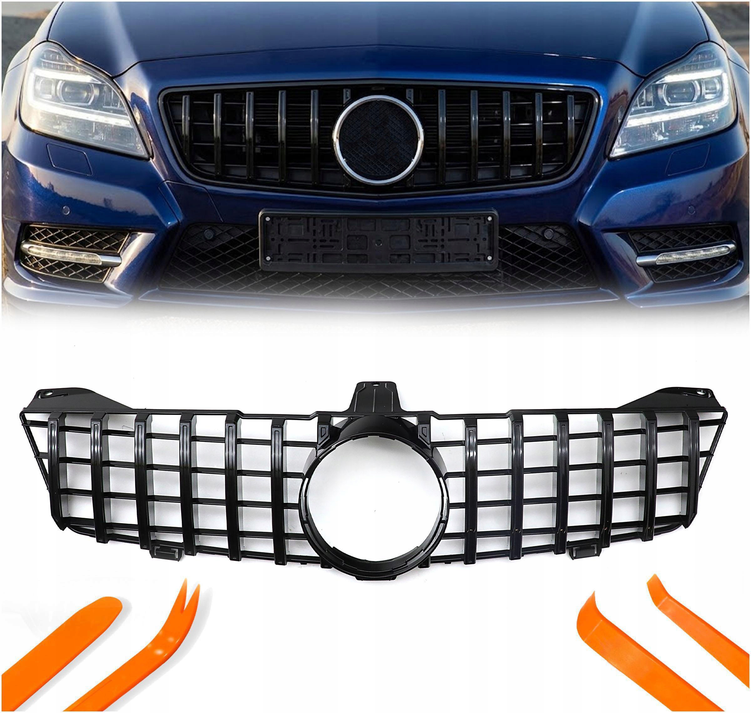 Atrapa Grill Mercedes Cls W219 C219 Černý Lesk Gt-r Style 2008-2010