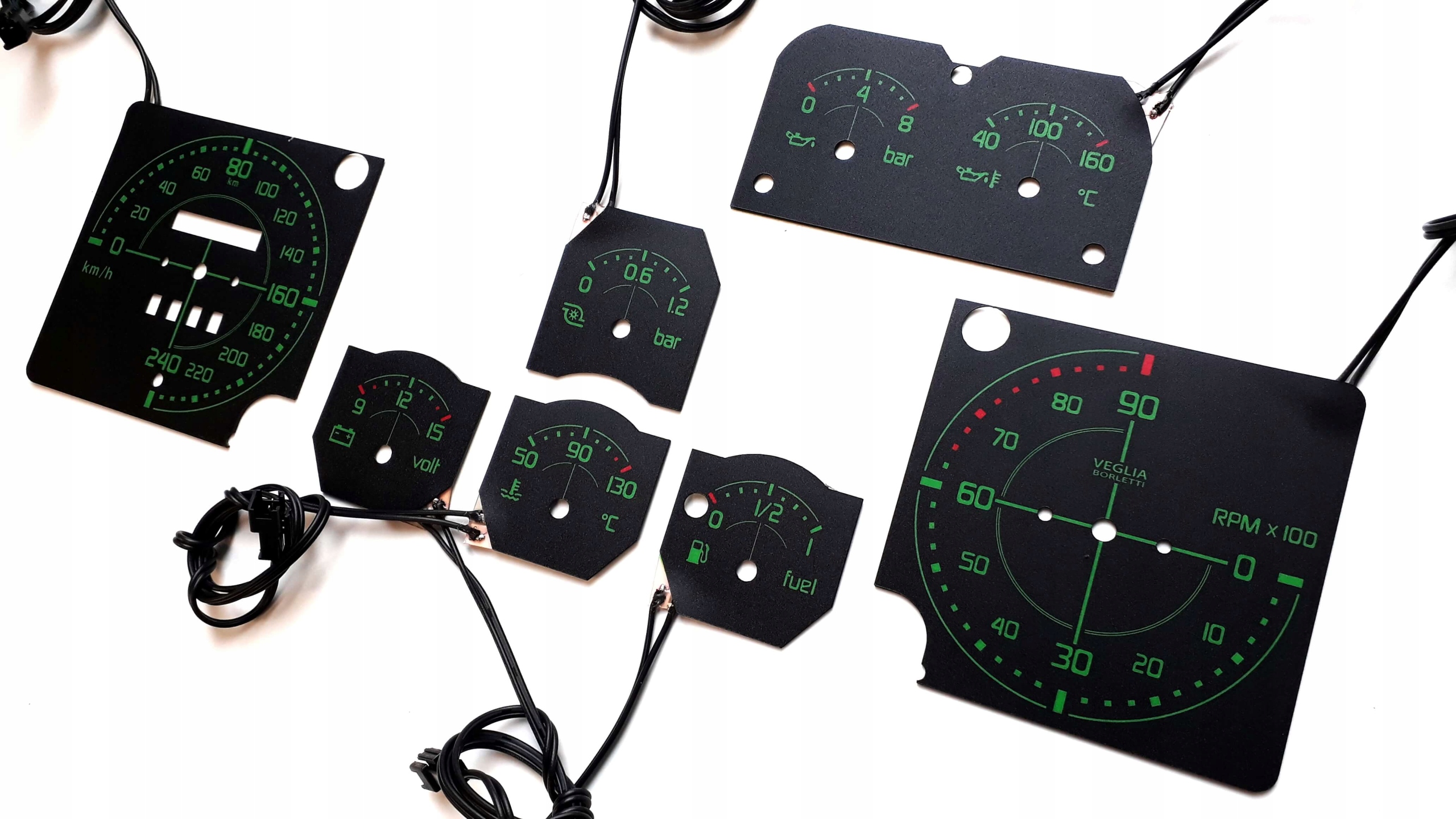 Lancia Delta EVO Tarcze Licznika Indiglo wzór 2