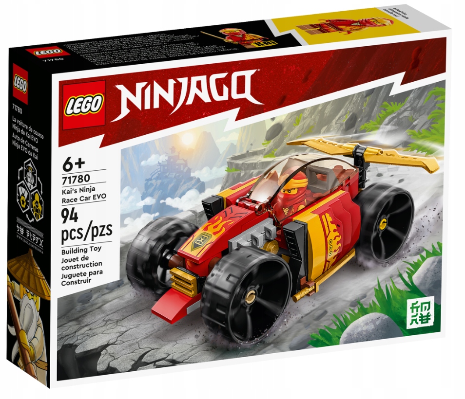 

Lego Ninjago 71780 Samochód Wyścigowy Kaia Evo 6+