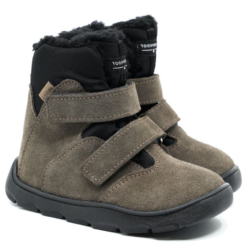 Mrugała Tami 7323/6-80 Grey Kozaki z membraną barefoot dziecięce 33