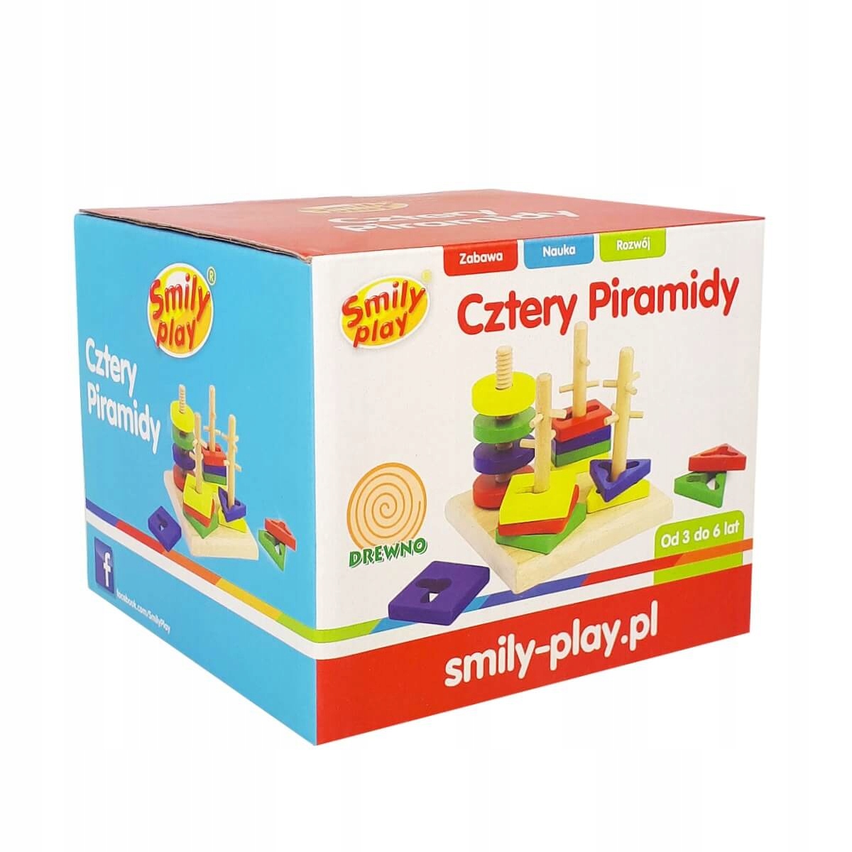 

Drewno Piramidy Wieże Sorter Smily