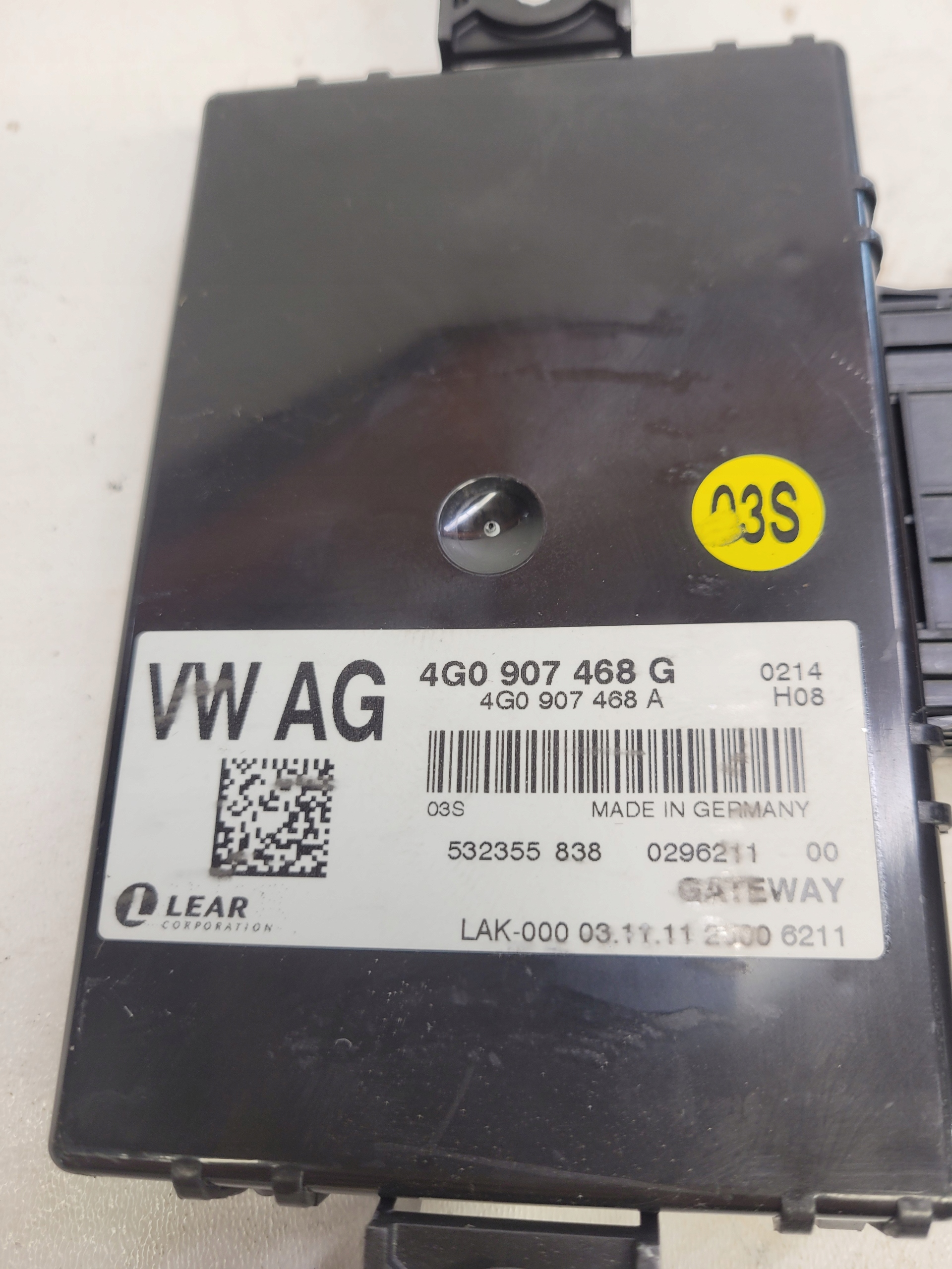 module control unit GATEWAY AUDI A6 C7 A7 4G0907468G