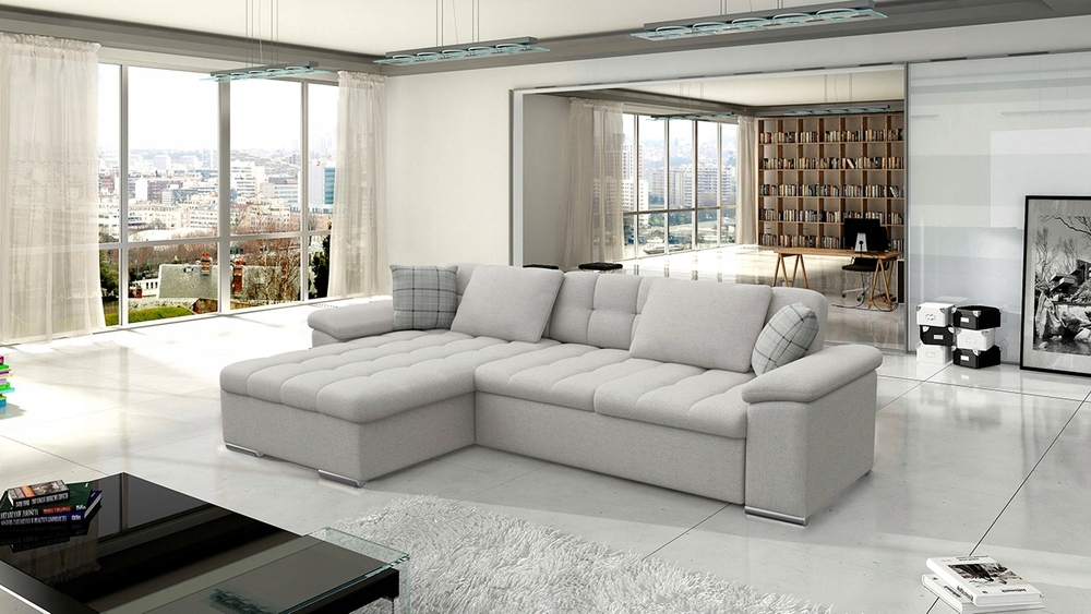 Narożnik DIANA funkcja spania, pojemnik na pościel