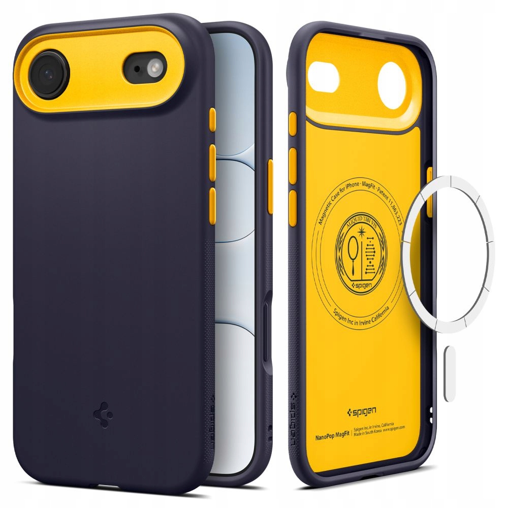 Pouzdro na iPhone 17 Air Nano Pop MagSafe tmavě modré