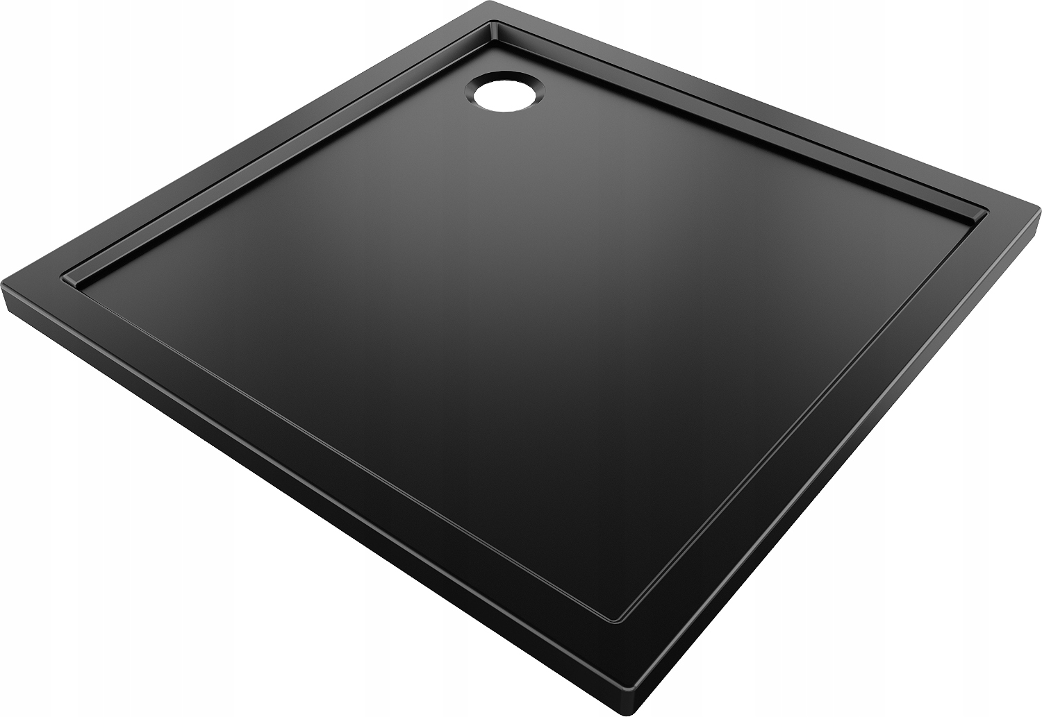 Mexen Flow Brodzik Kwadratowy Slim 85 x 85 CM Czarny Mat