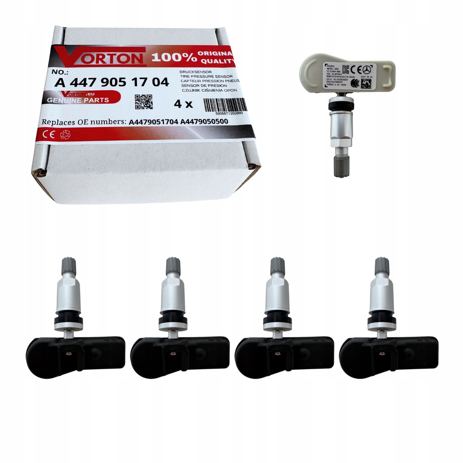 Snímače Tlaku Vzduchu Kol Pneumatik Tpms Mercedes Eqv eVito W447 Tourer