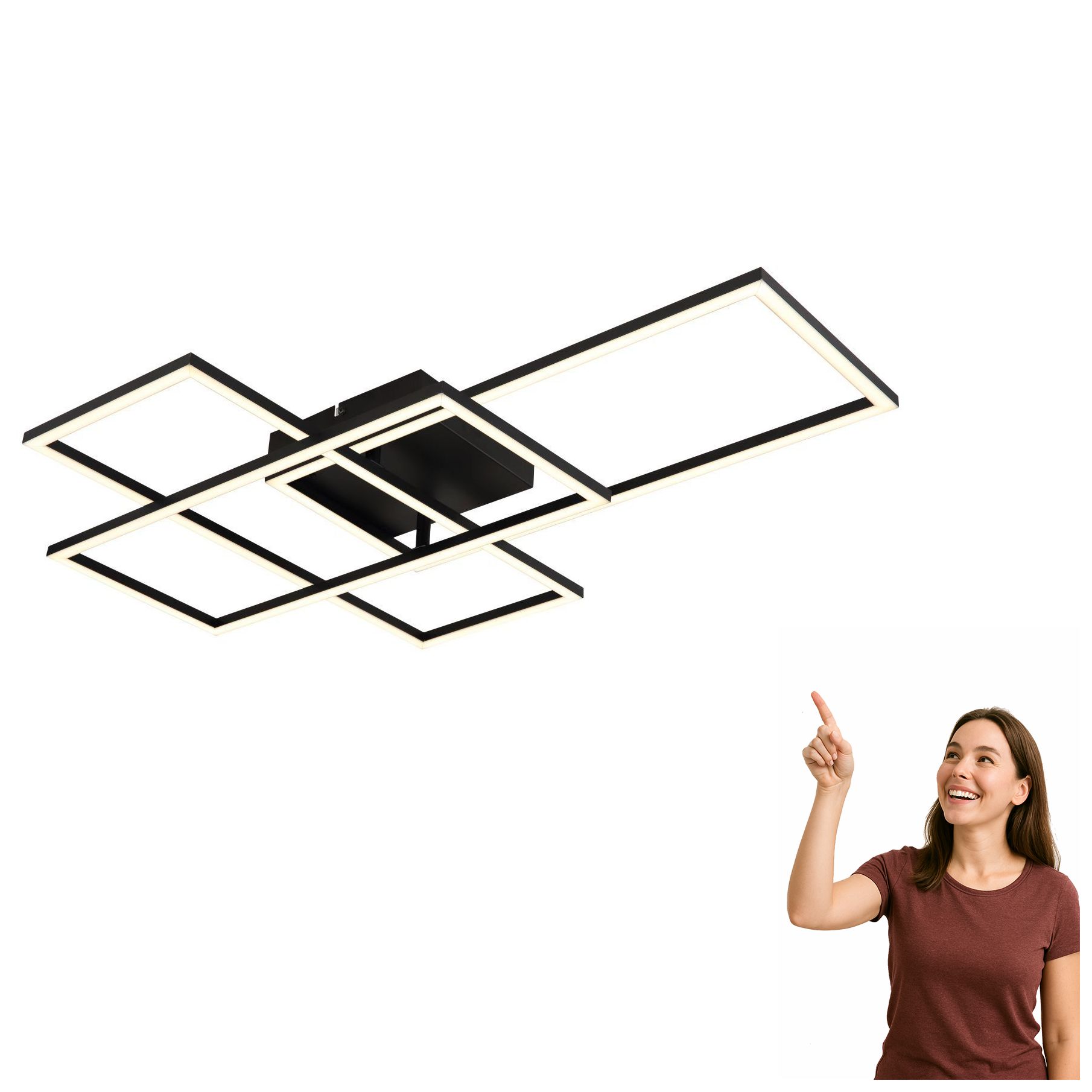 Led stropná lampa 40W Gabriel 67227-40NBSH Globo