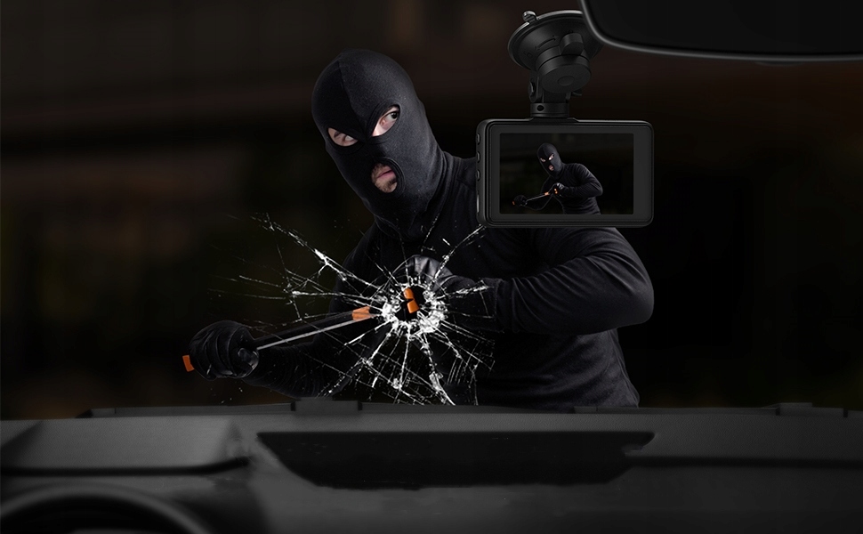 KAMERY SAMOCHODOWE iZEEKER GD100 FHD NOKTOWIZOREM 3" REJESTRATOR LCD JAZDY Złącza miniUSB