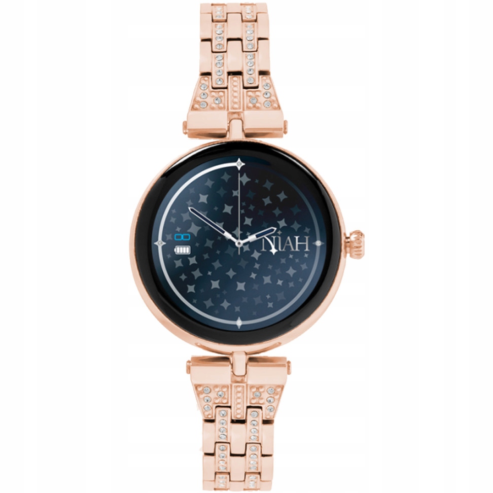 Chytré Hodinky Dámské Techmade NH-LYRA-M2GDR růžové zlato, náramek