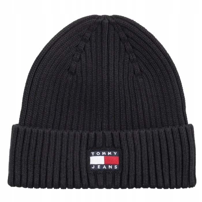 Čepice Tommy Hilfiger Tjm Heritage Core Beanie AM0AM13669 Bds Černá